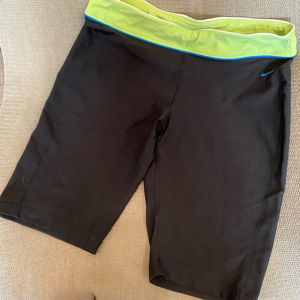 Like New Nike Black Long Work Out Shorts